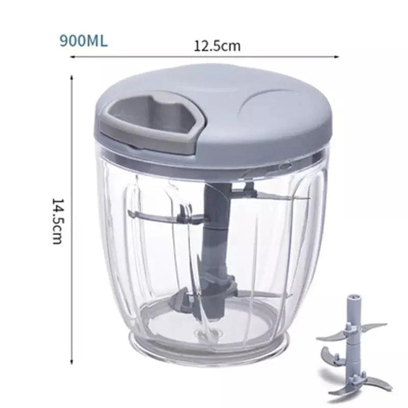 Manual Hand Operated Vegetable Chopper & Food Cutter