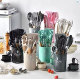 12-Piece Silicone Kitchen Utensils Set
