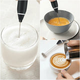 2 in 1 USB Rechargeable Coffee Beater-Black