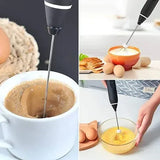 2 in 1 USB Rechargeable Coffee Beater-Black