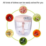 Manual Hand Operated Vegetable Chopper & Food Cutter