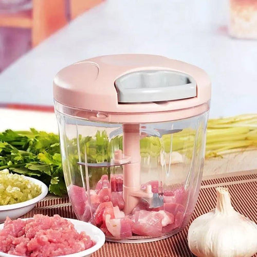 Manual Hand Operated Vegetable Chopper & Food Cutter