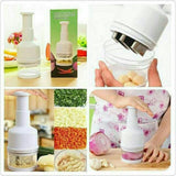 Manual Hand Press Vegetable Chopper – Mini Food Cutter