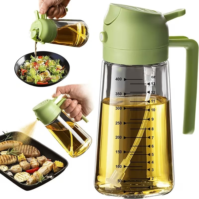 2-in-1 Oil Sprayer & Pourer Bottle – Kitchen Oil Dispenser