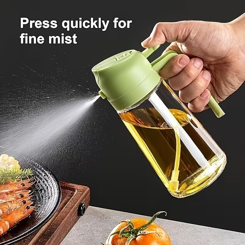 2-in-1 Oil Sprayer & Pourer Bottle – Kitchen Oil Dispenser