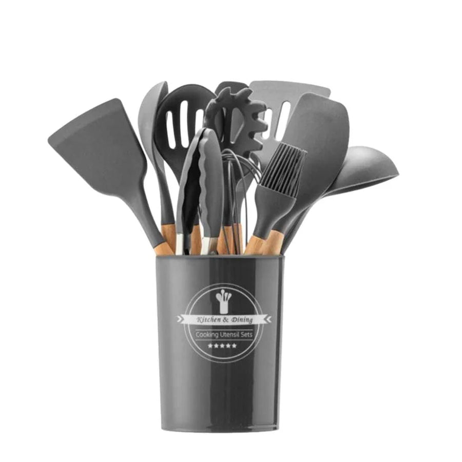12-Piece Silicone Kitchen Utensils Set